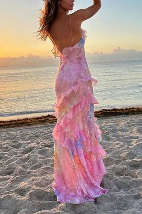 Nonnadress Mermaid Wave Edge Halterneck Dress