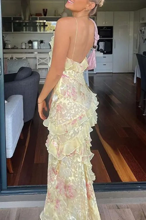 Nonnadress Mermaid Wave Edge Halterneck Dress