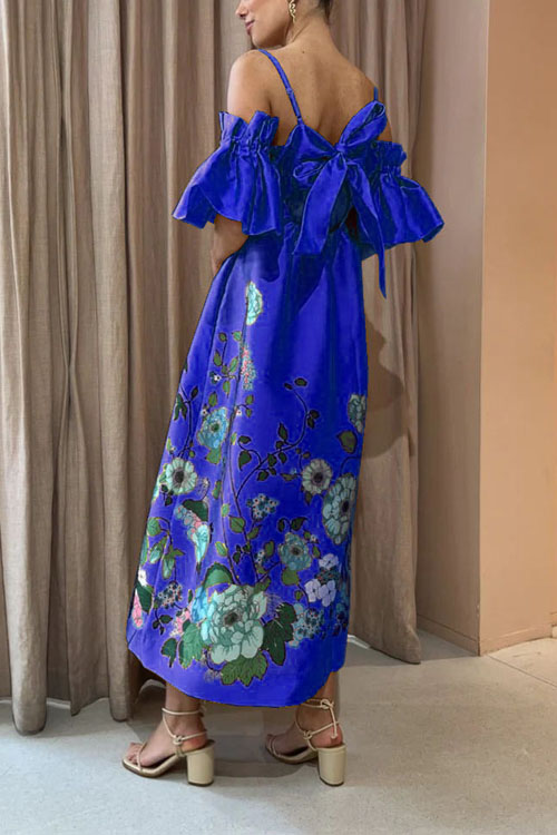 Nonnadress Off-the-Shoulder Pocket Casual Dress