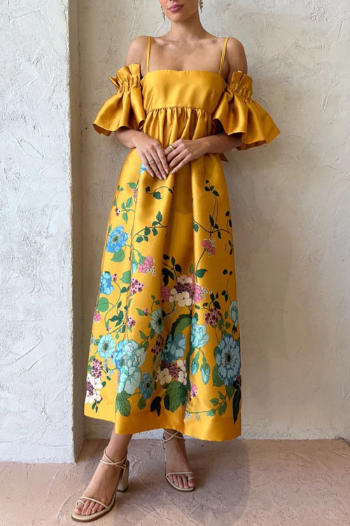 Nonnadress Off-the-Shoulder Pocket Casual Dress