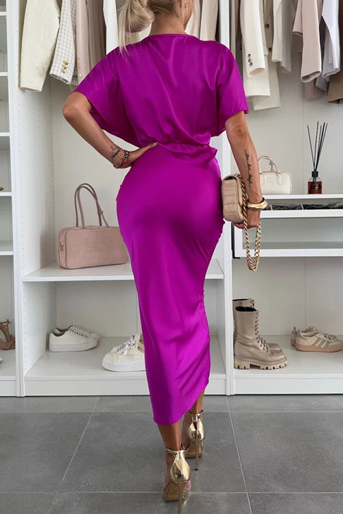 Nonnadress Satin Loose Bat Sleeve Dress