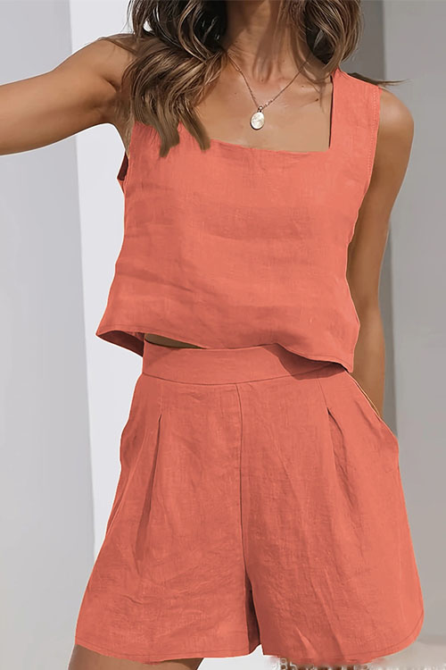 Nonnadress Tank Top Shorts Casual Two-piece Set