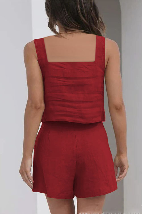 Nonnadress Tank Top Shorts Casual Two-piece Set