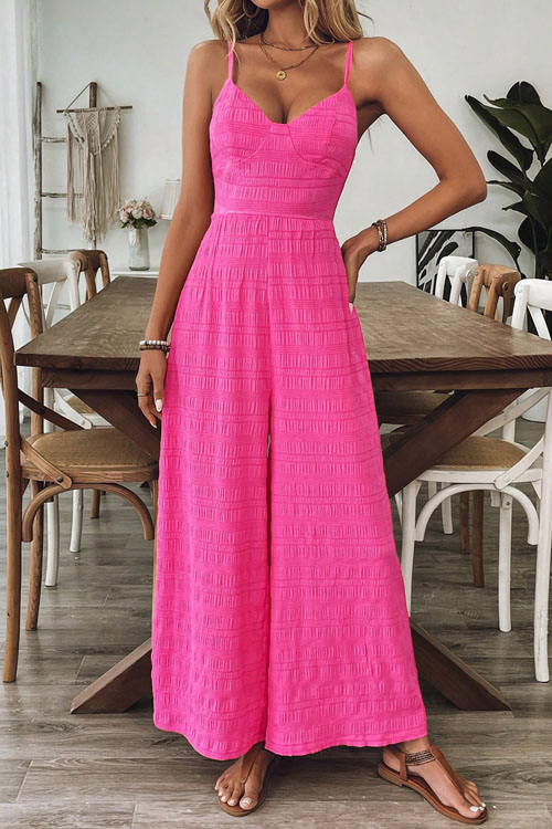 Nonnadress  Fashionable overalls suspenders wide-leg jumpsuit