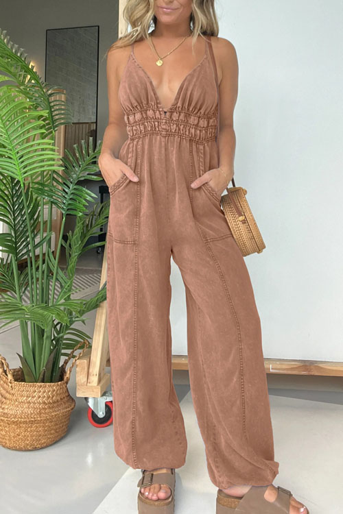 Nonnadress Suspender chest-wrapped jumpsuit