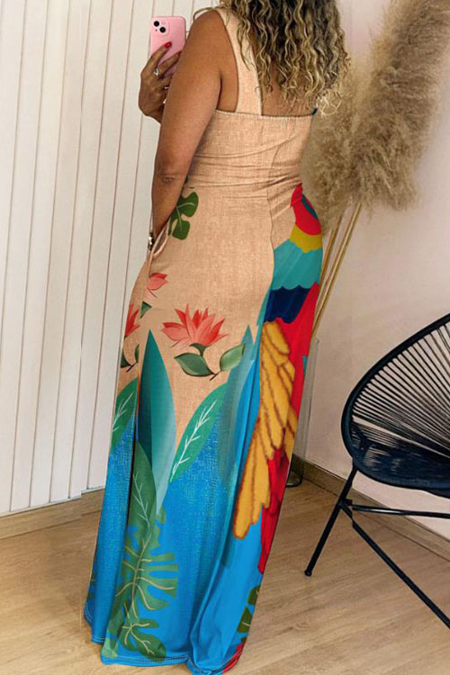 Nonnadress  Fashion casual printed dress