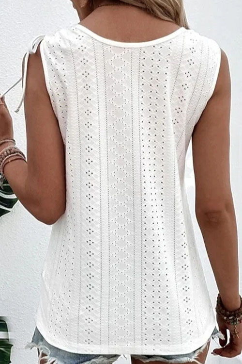 Nonnadress Casual Solid Color U-neck Tank Top