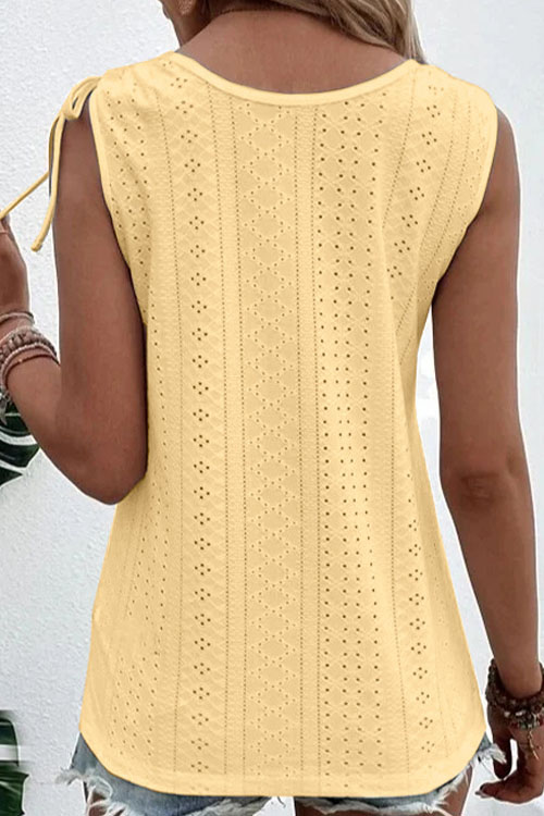 Nonnadress Casual Solid Color U-neck Tank Top