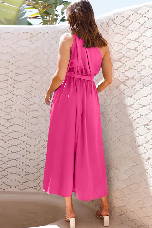 Nonnadress Fitted one-shoulder metallic strappy gown dress