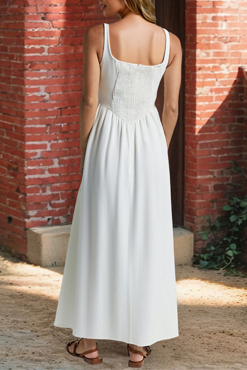 Nonnadress  Waist-hugging elegant solid color long dress