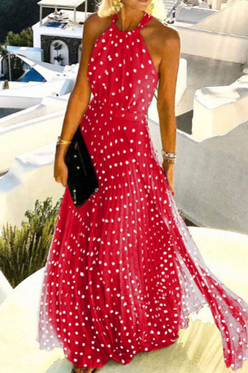 Nonnadress  Summer Resort Print Pleated Dress