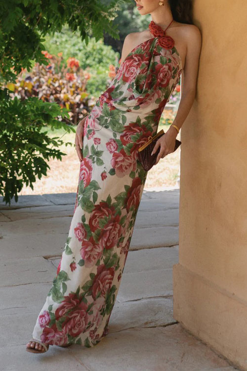 Nonnadress  hanging 3D flowers Fashion dress