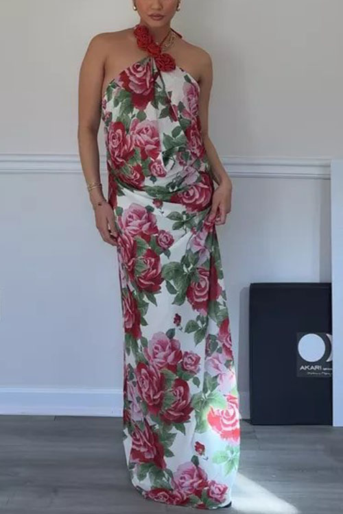 Nonnadress  hanging 3D flowers Fashion dress