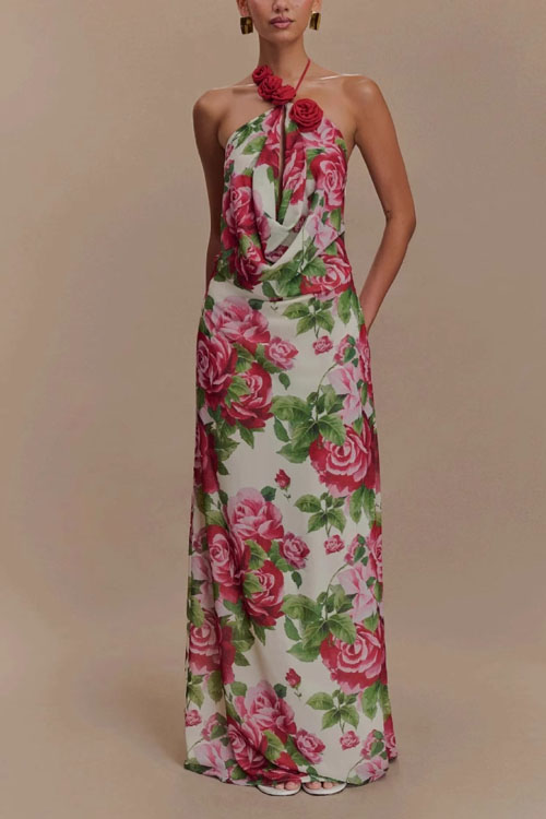 Nonnadress  hanging 3D flowers Fashion dress