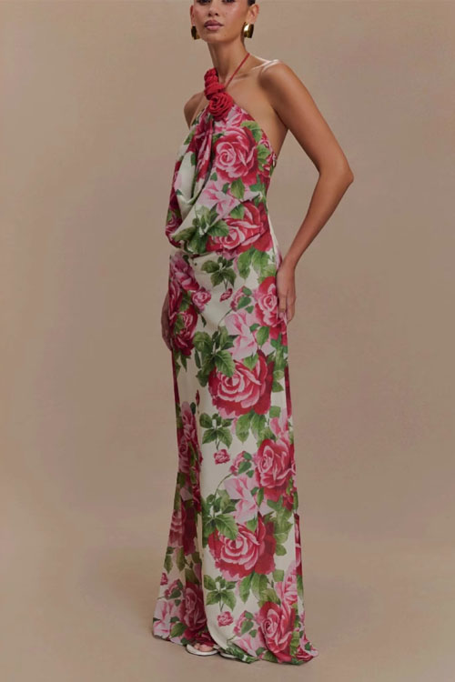 Nonnadress  hanging 3D flowers Fashion dress