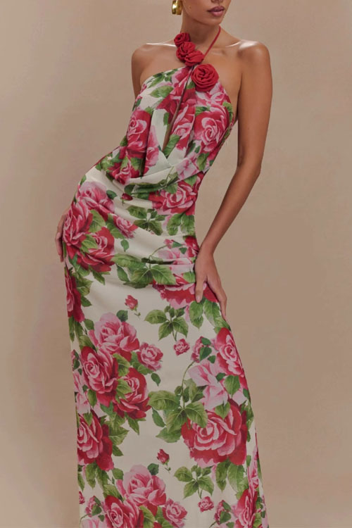 Nonnadress  hanging 3D flowers Fashion dress