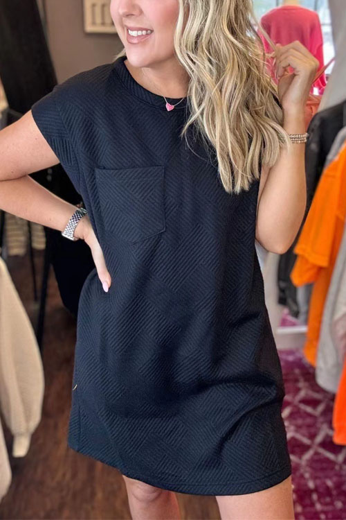 Nonnadress Knitted Short-sleeve Pocket Knit Top