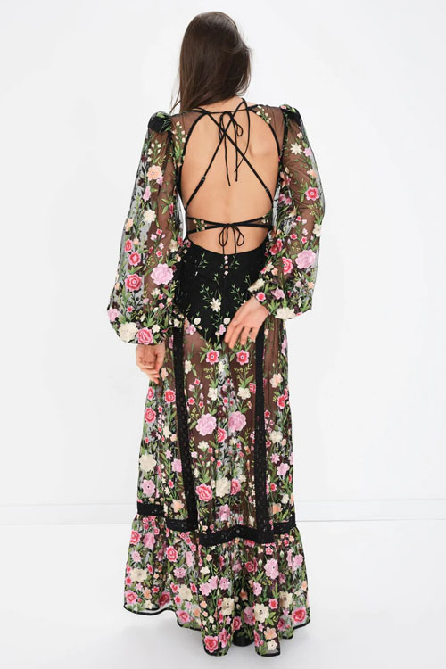 Nonnadress Daisy Floral Robe Dress