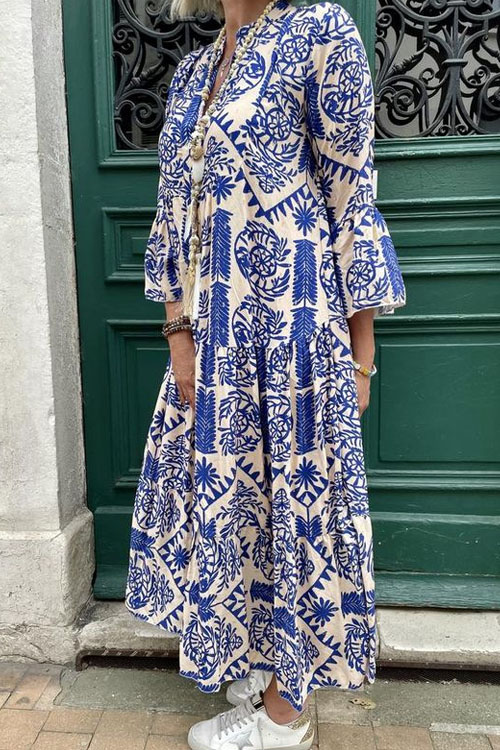 Nonnadress Fashionable Plus Size Geometric Printed` Dress