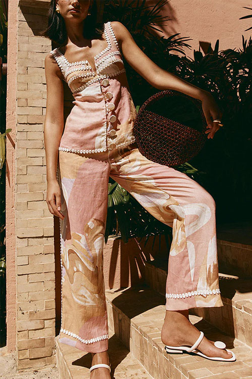 Nonnadress Pocket trousers print suit