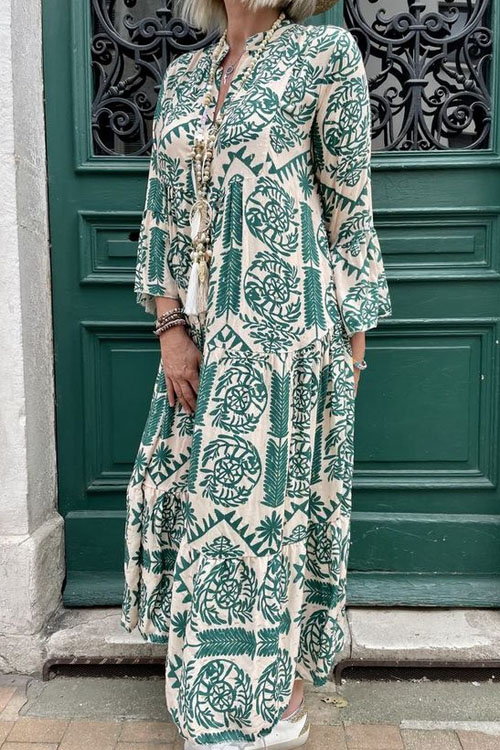 Nonnadress Fashionable Plus Size Geometric Printed` Dress