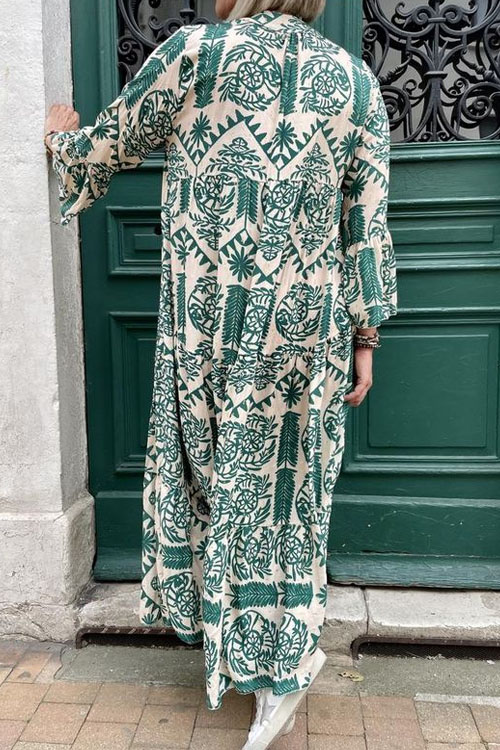 Nonnadress Fashionable Plus Size Geometric Printed` Dress