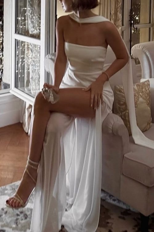 Nonnadress Fashionable one shoulder dress