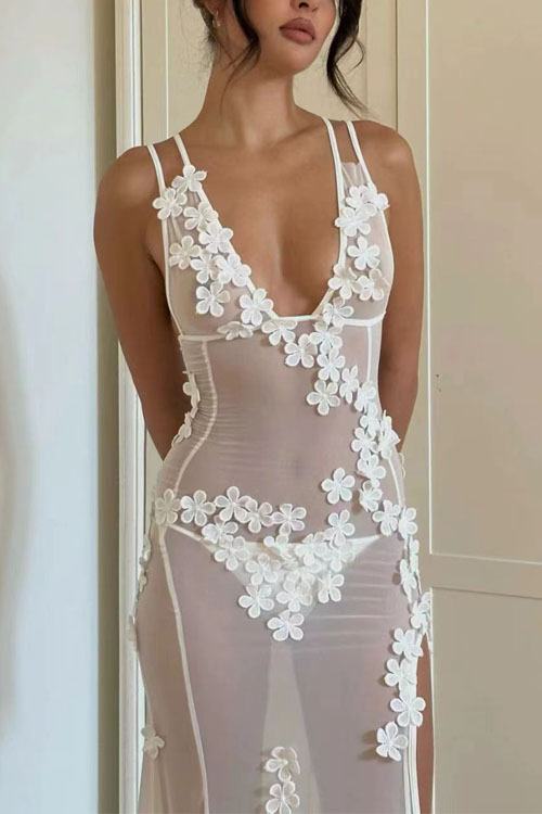 Nonnadress Waist hollow lace dress