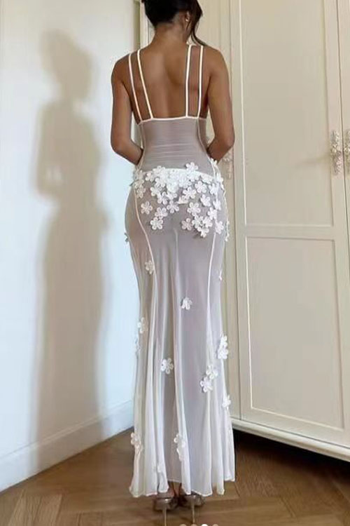 Nonnadress Waist hollow lace dress