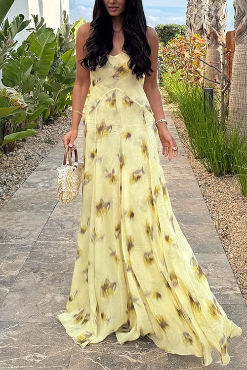 Nonnadress Printed casual suspender dress