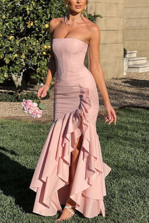 Nonnadress Fashionable irregular off-shoulder dress