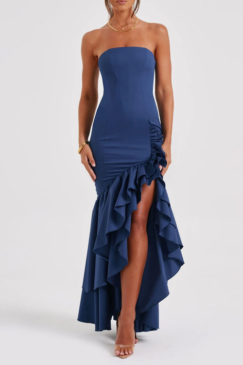 Nonnadress Fashionable irregular off-shoulder dress