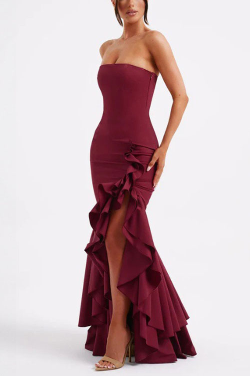 Nonnadress Fashionable irregular off-shoulder dress