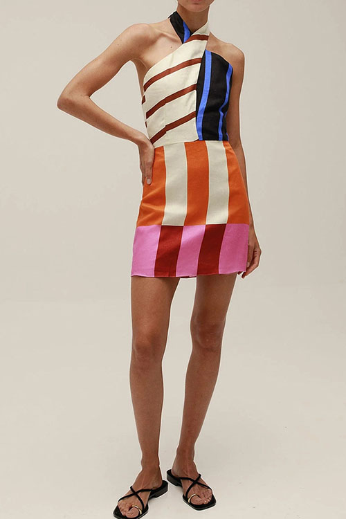 Nonnadress Tie-Strap Linen Dress