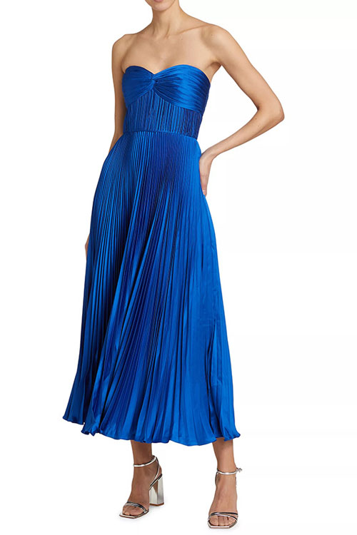 Nonnadress  Pleated Satin Dress