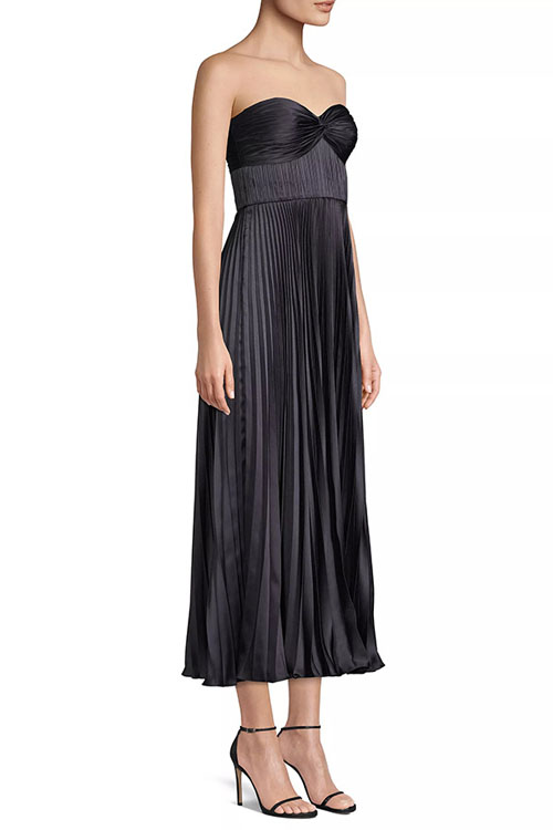 Nonnadress  Pleated Satin Dress