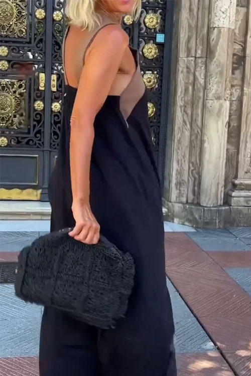 Nonnadress Cross back maxi dress