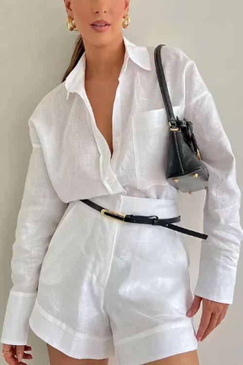 Nonnadress Fashionable Casual Shorts & Shirt Set