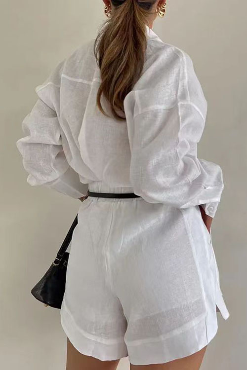 Nonnadress Fashionable Casual Shorts & Shirt Set