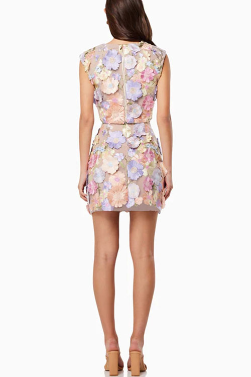 Nonnadress Embroidered Lace Top & Skirt Two-piece Set