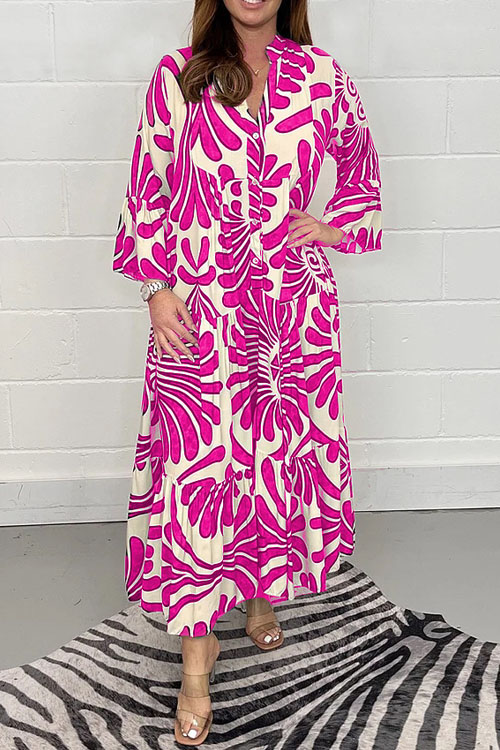 Kathiadress Printed loose casual women's dress