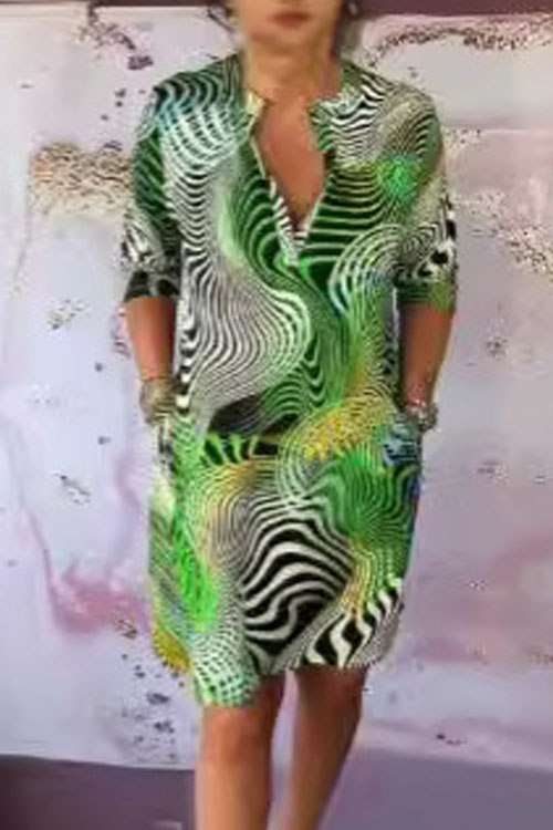 Nonnadress Printed Casual Dress