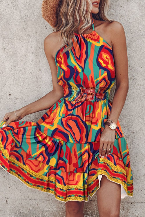 Nonnadress Summer Fashionable Halter Dress