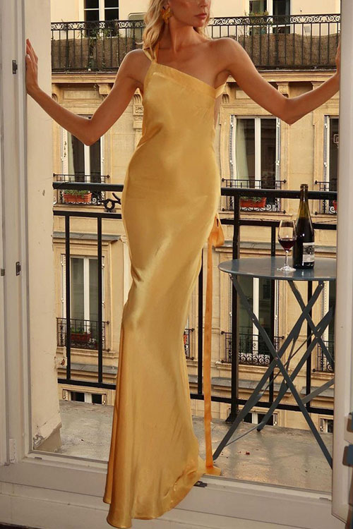 Nonnadress Party One-Shoulder Bodycon Dress