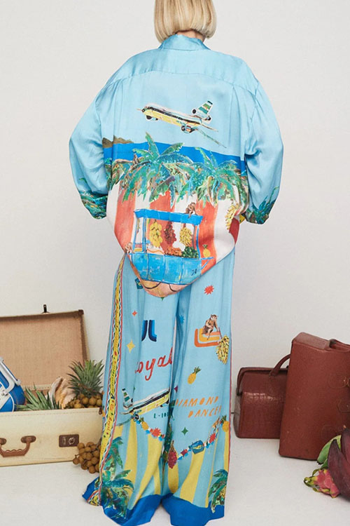 Nonnadress Banana Tree Printed Pocket Set