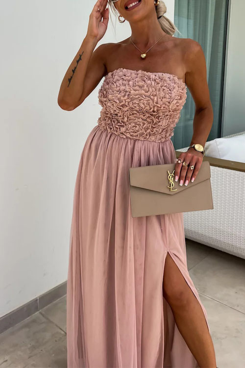 Nonnadress Floral Slit Vacation Party Dress