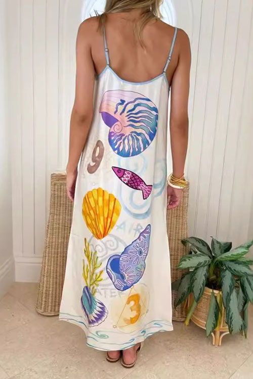 Nonnadress Underwater World Satin Vacation Dress