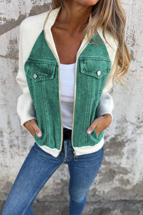 Nonnadress Wool Patchwork Casual Jacket.