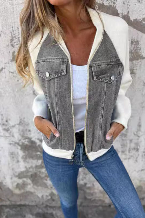 Nonnadress Wool Patchwork Casual Jacket.