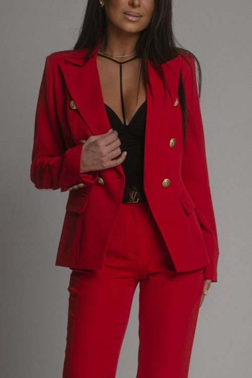 Nonnadress Double-Breasted Blazer Business Suit